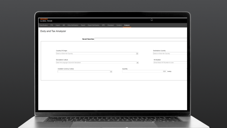 Global Trade Analysis Onesource Middle East North Africa