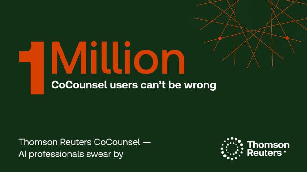 CoCounsel chosen by 1 million global professionals