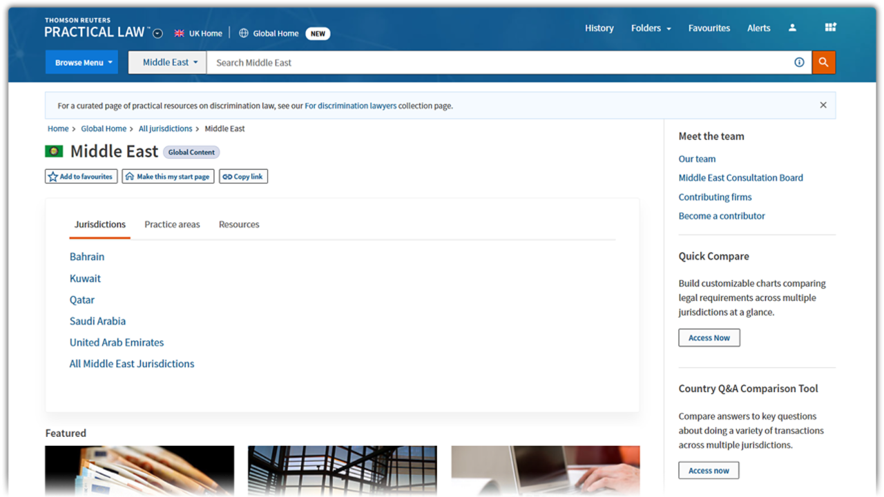 Practical Law Middle East