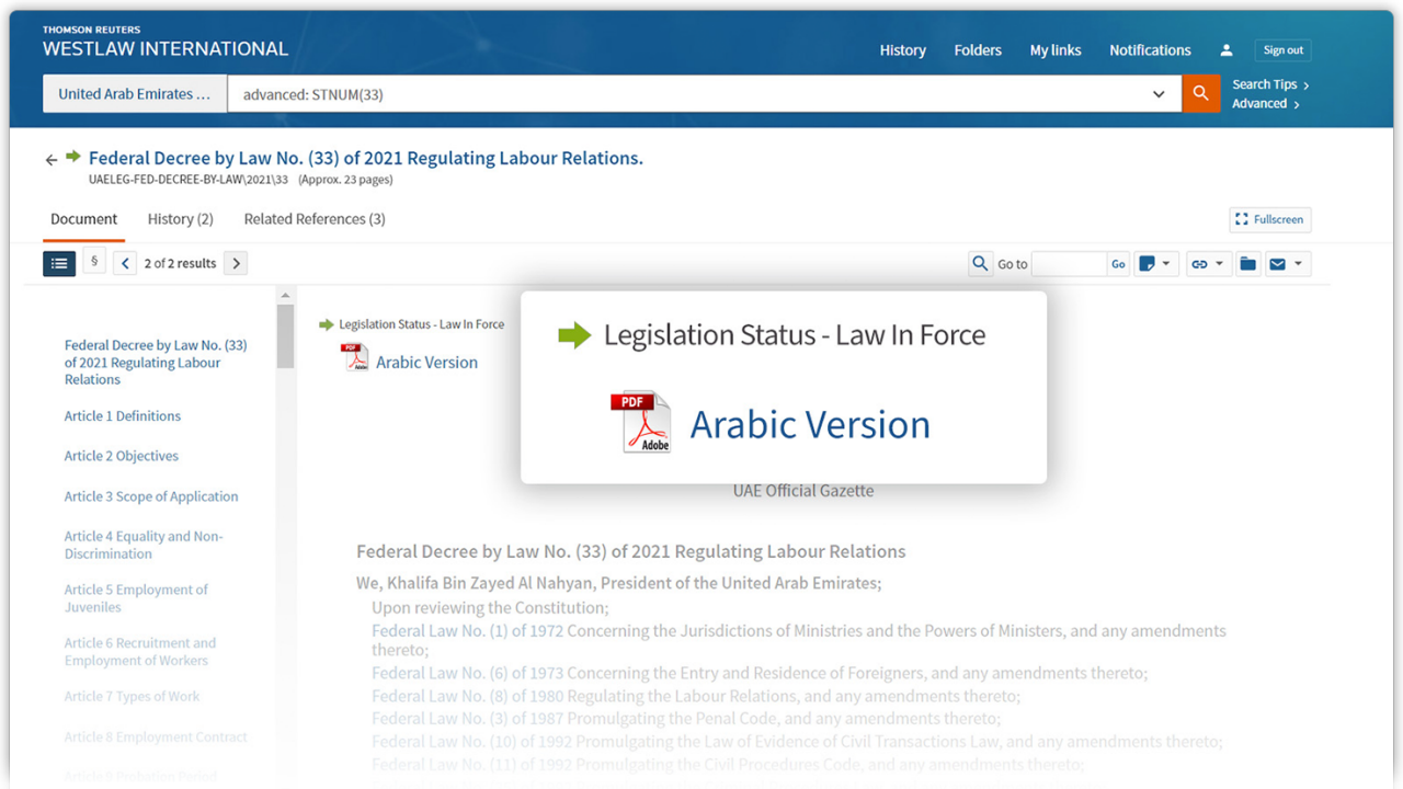 Expert content -  Seamless access to a trusted, up-to-date legal database
